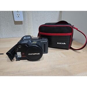 Olympus Infinity Superzoom 300 35mm SLR Film Camera Tested Mystery Film Strap*